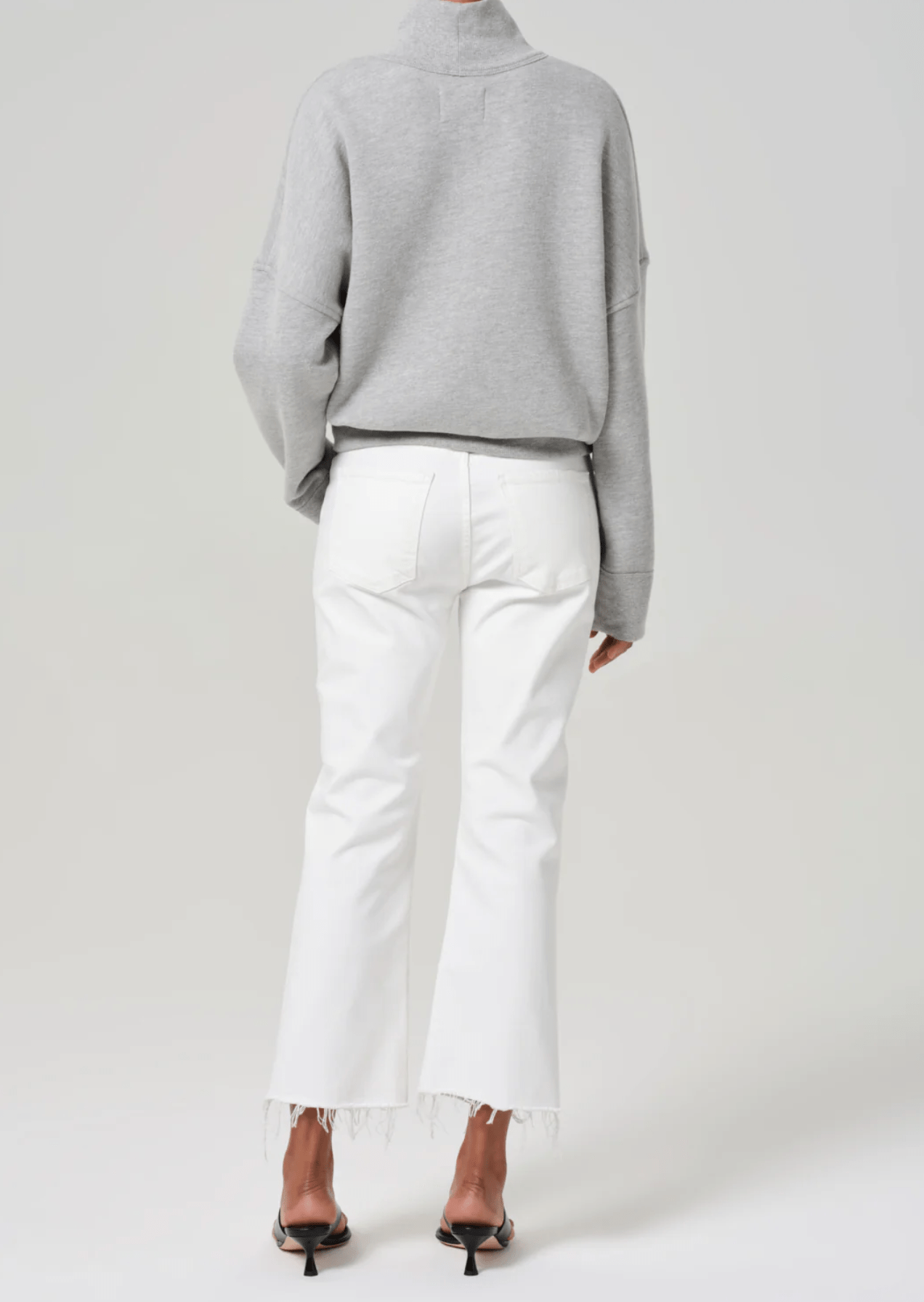 Soft White Isola Cropped Boot - Amor Lafayette