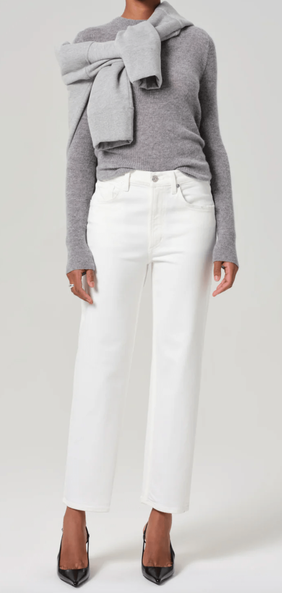 Soft White Palma Straight Jean - Amor Lafayette