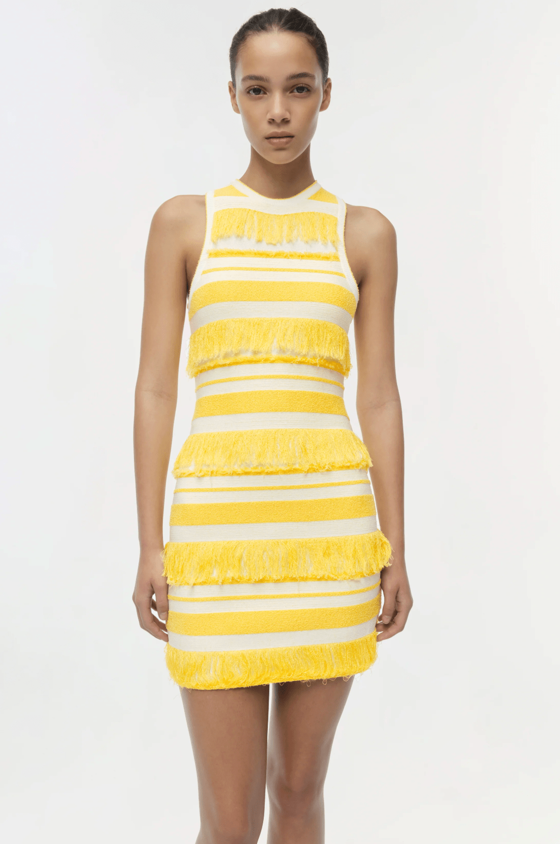 Solar Stripe Elly Knit Mini Dress - Amor Lafayette