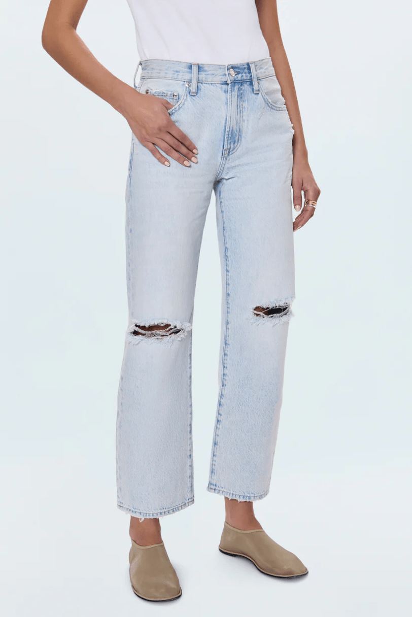 Solstice Distressed Lexi Mid Rise Jeans - Amor Lafayette