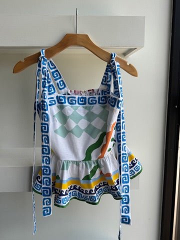 Summer Spritz Harley Peplum Top - Amor Lafayette