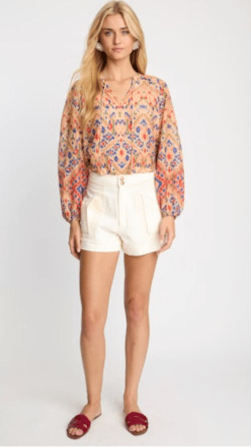 Sunset Ikat Sophie Top - Amor Lafayette