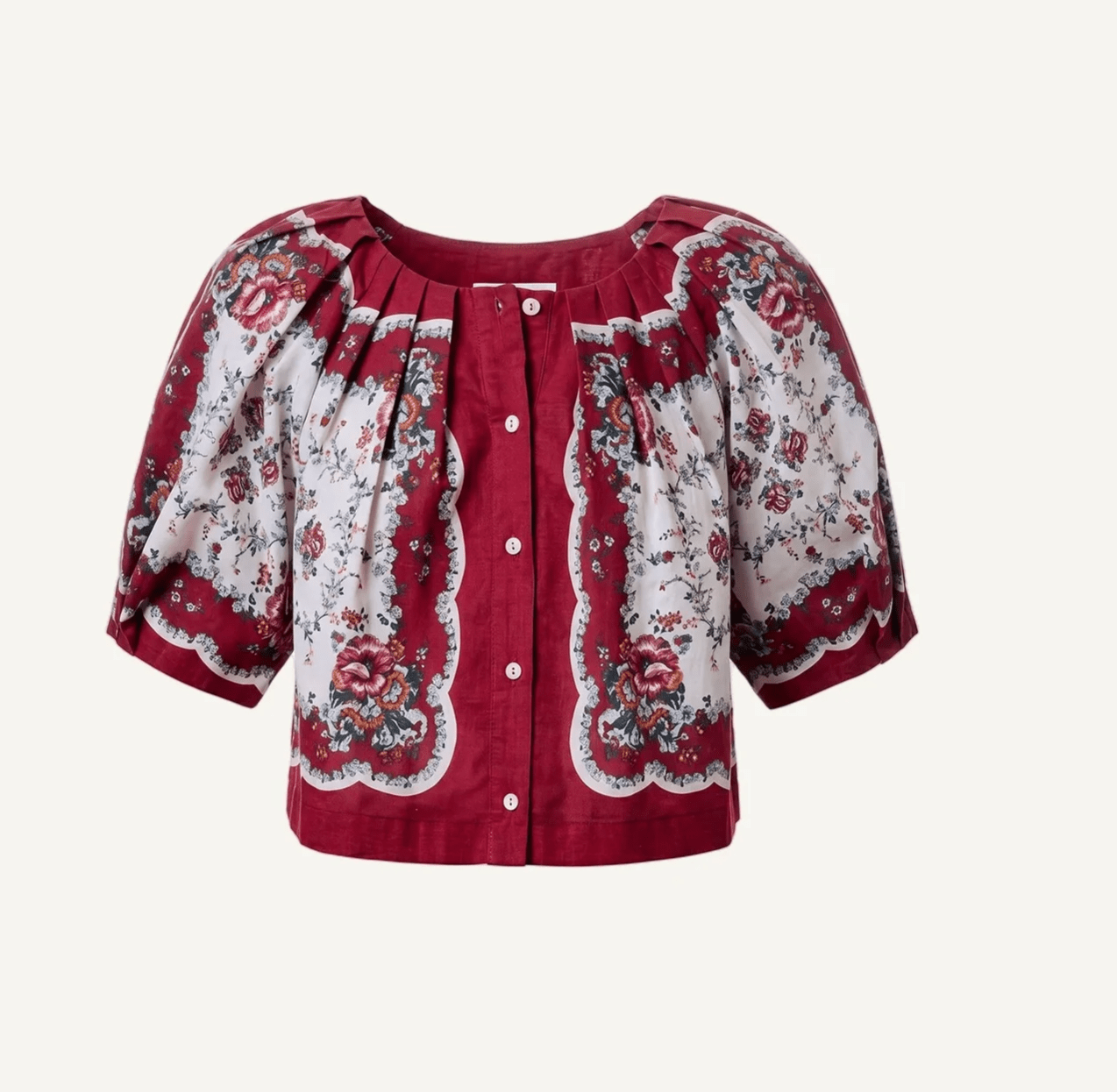 SYLVIA TOP in VIRELLE PRINT - Amor Lafayette