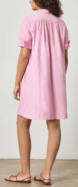 Taffy Shirred Sleeve Shirt Dress - Amor Lafayette