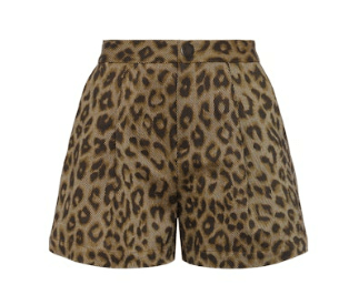 Tan Leopard Saige Safari Short - Amor Lafayette