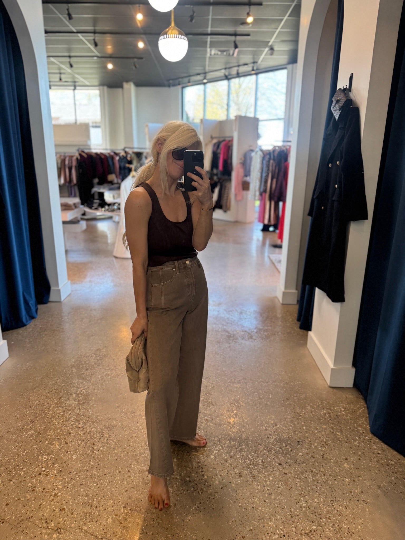 Tannin KYRA ANKLE HIGH RISE BOWED WIDE LEG - Amor Lafayette