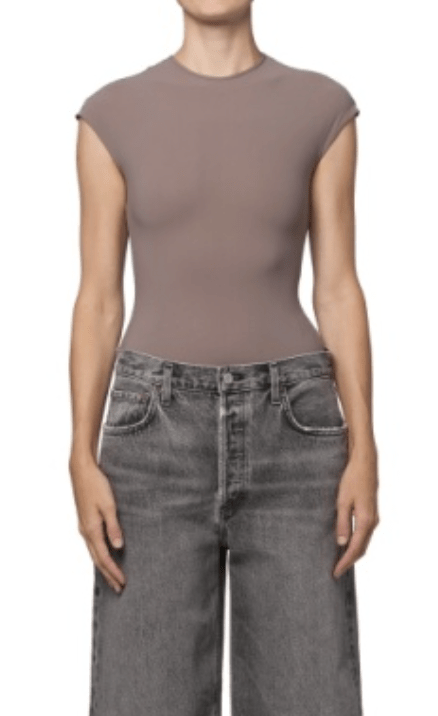 Taupe Agata Bodysuit - Amor Lafayette