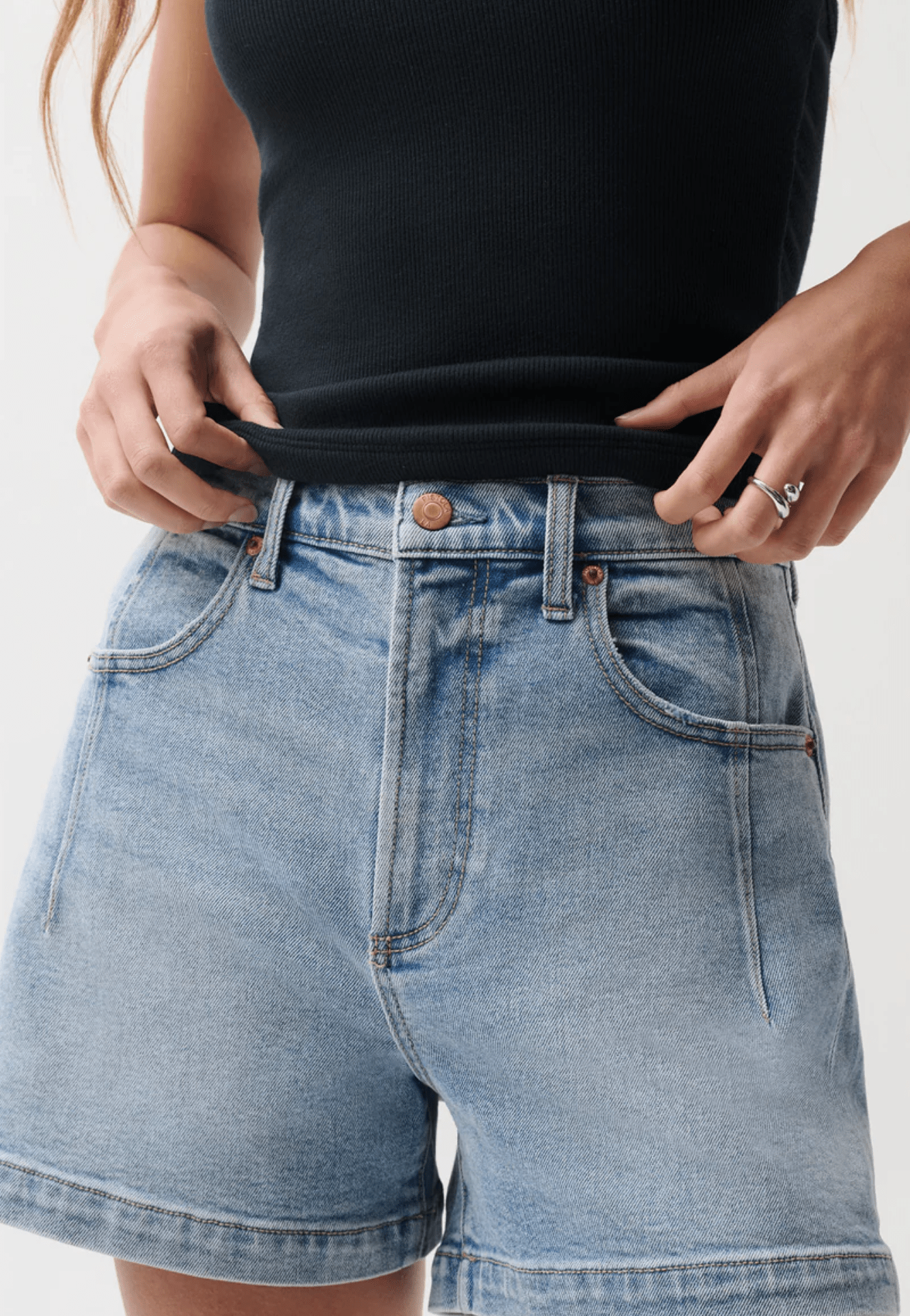 Terrace Aoki High Rise A - Line Short w/Dart Details - Amor Lafayette