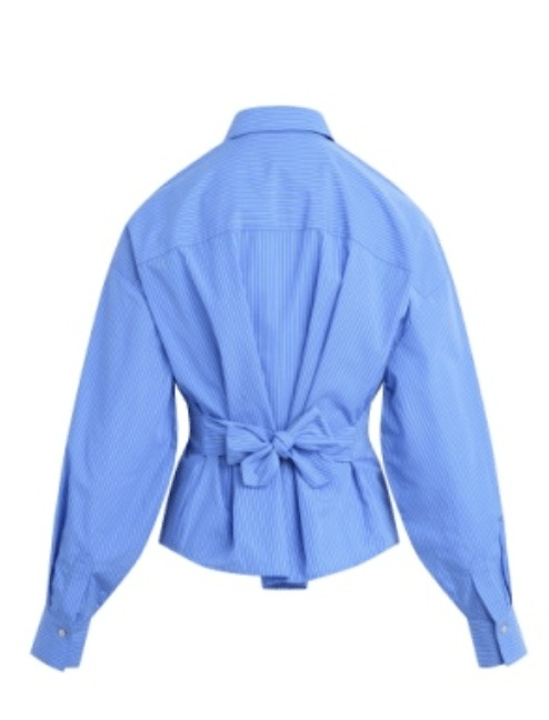 The Back Story Shirt Blue/White Stripe - Amor Lafayette