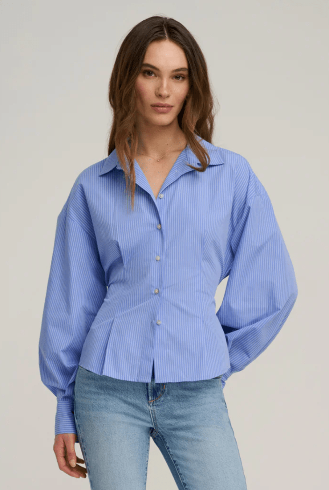 The Back Story Shirt Blue/White Stripe - Amor Lafayette
