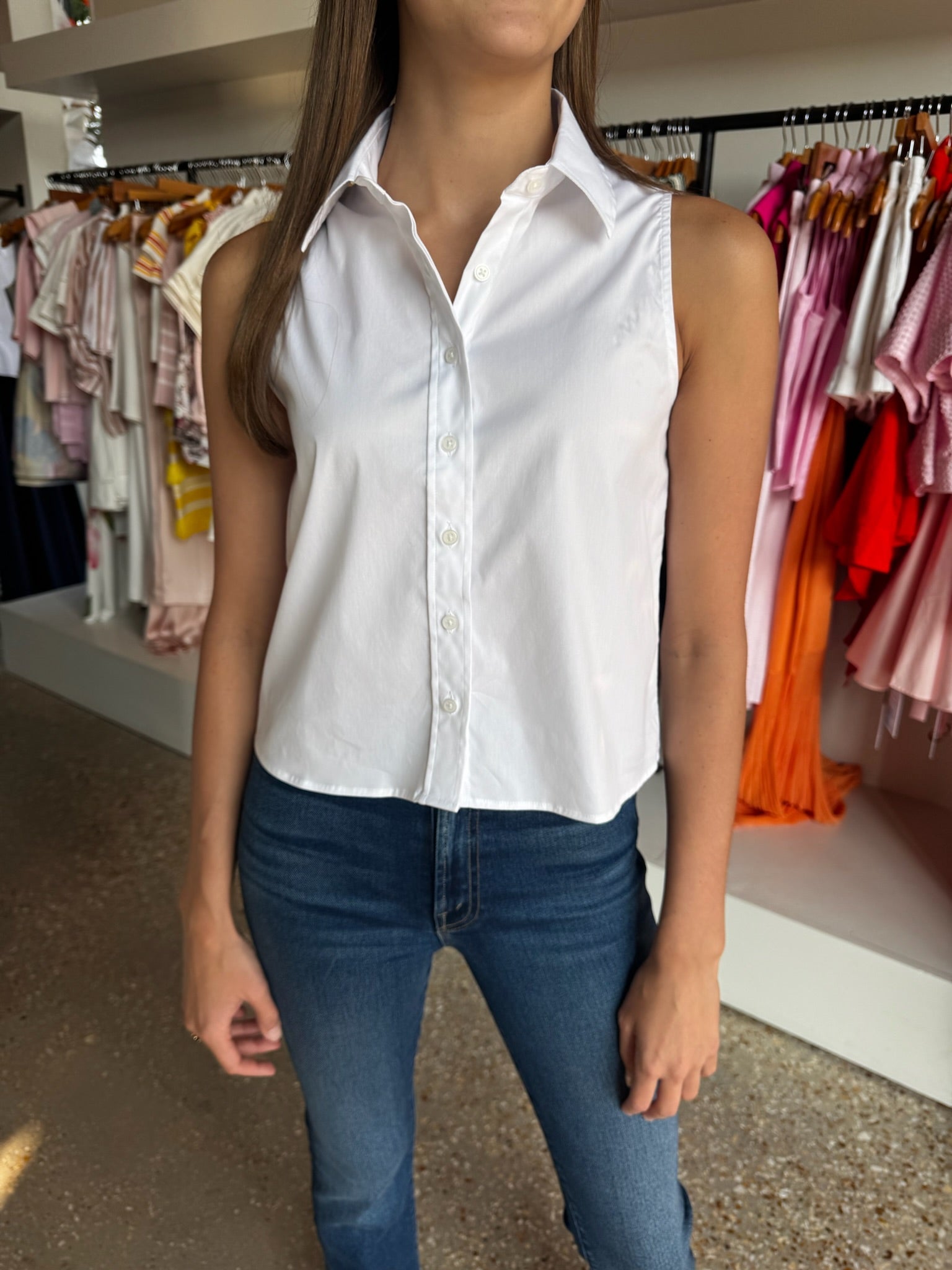 The Boxy Sleeveless Shirt - Amor Lafayette