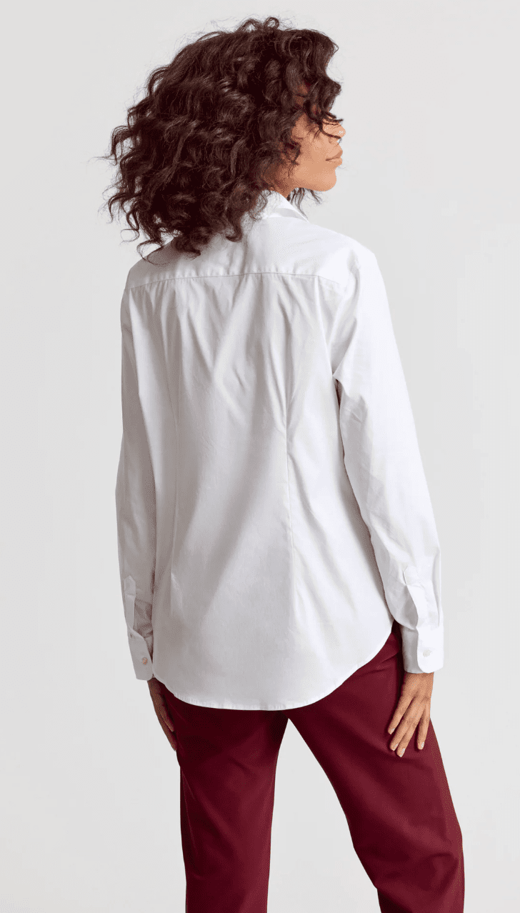 The Boyfriend Shirt In White - Amor Lafayette