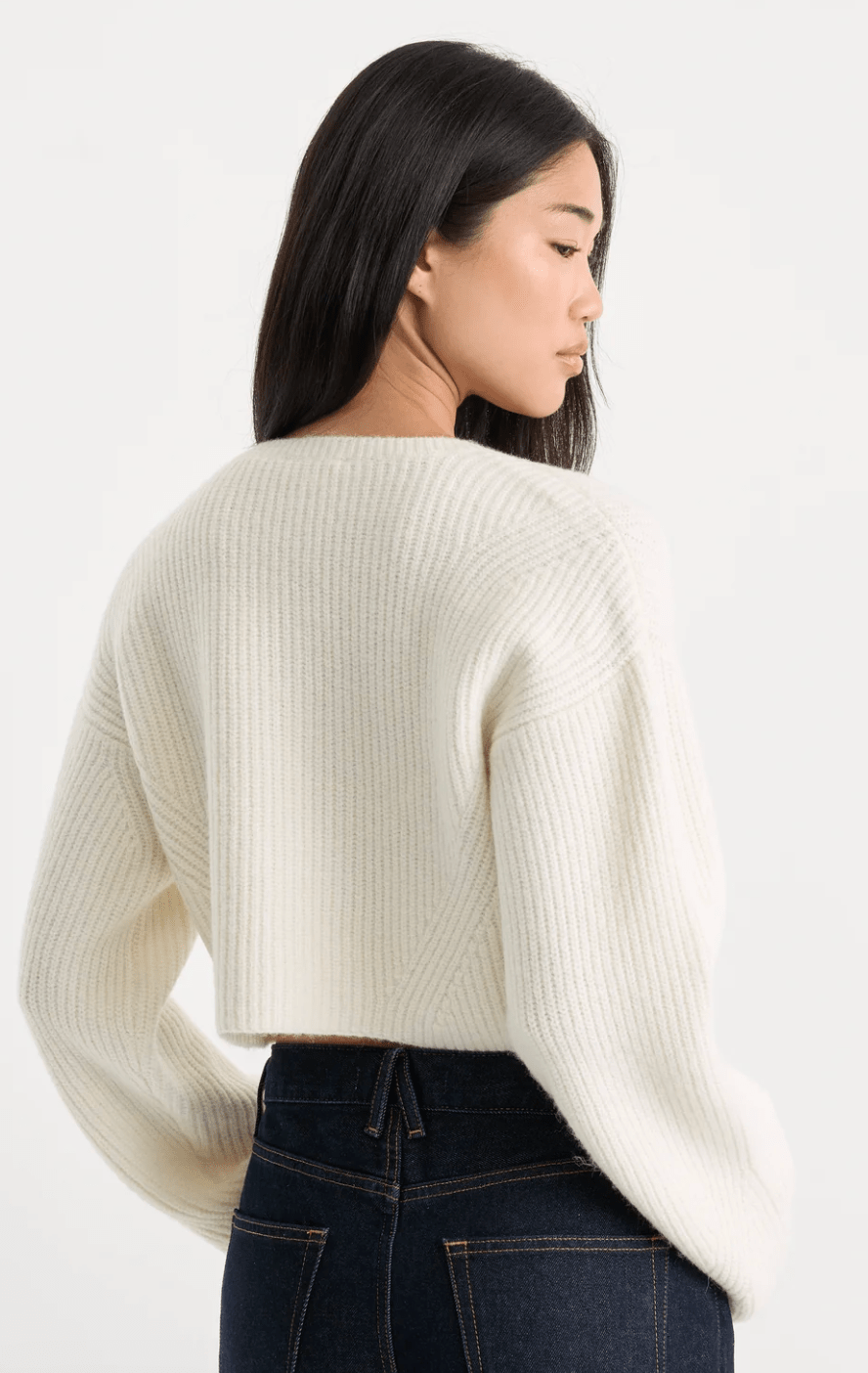 The Chunky Knit Cardigan in Chalk - Amor Lafayette