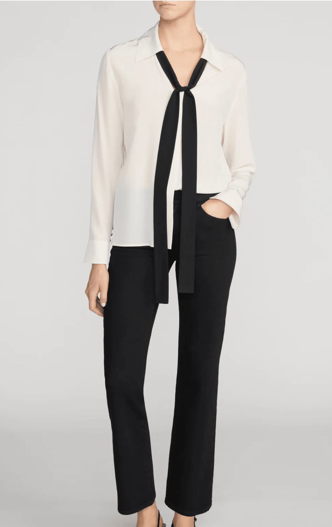 THE CONTRAST TIE SHIRT - Amor Lafayette
