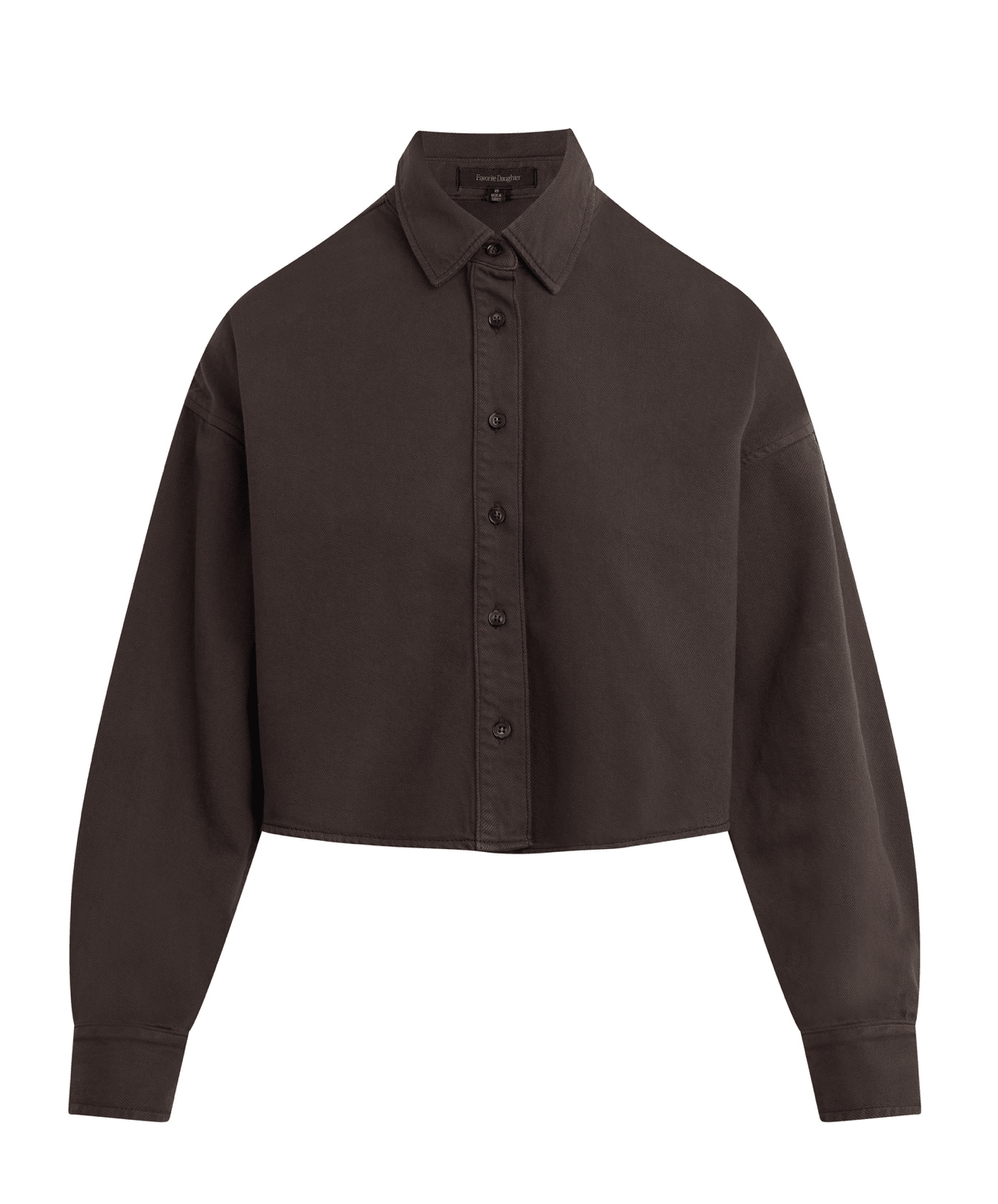 The Crop Ex Boyfriend Shirt in Esspreso - Amor Lafayette