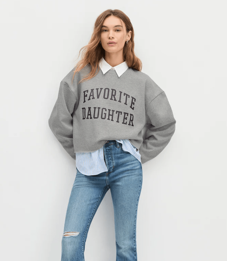 The Cropped Collegiate Sweatshirt - Amor Lafayette