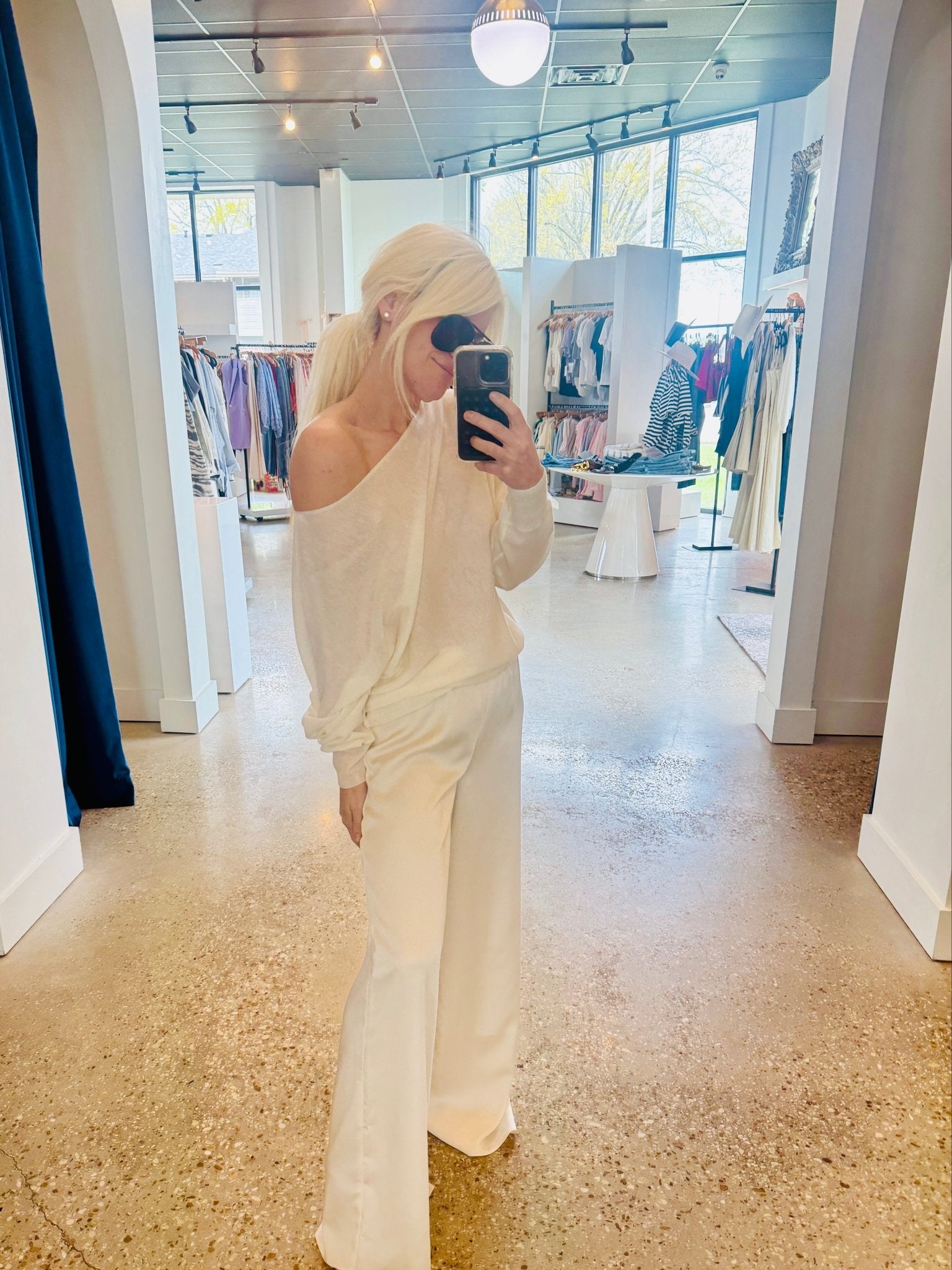 The Effortless Sweater in Ivory - Amor Lafayette