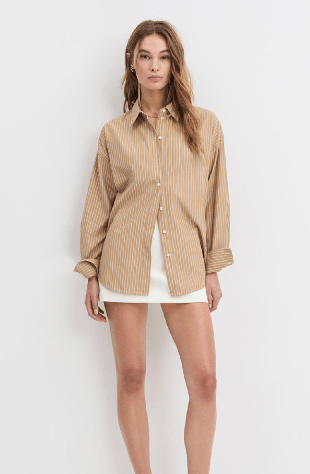 The Ex - boyfriend Oatmeal Stripe Shirt - Amor Lafayette