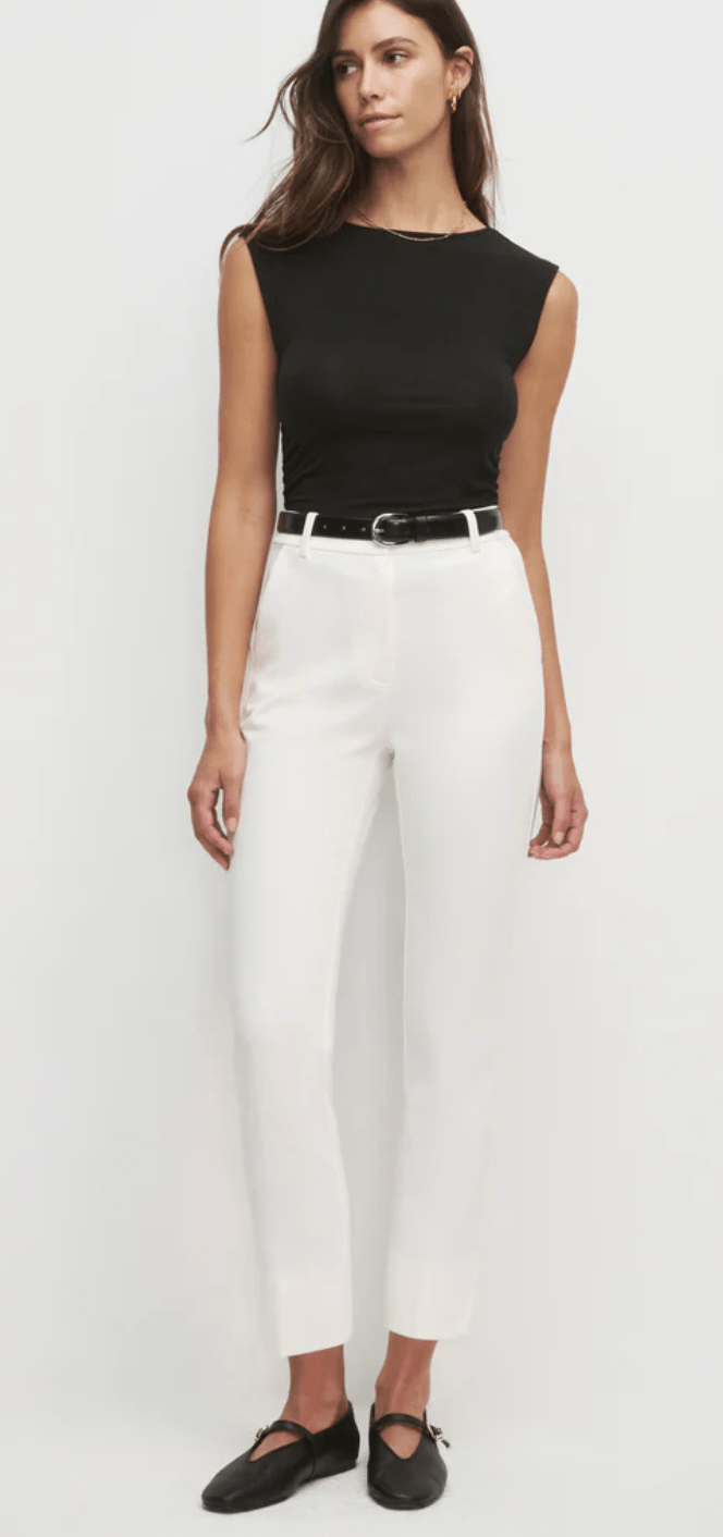 The Favorite Ivory Cigarette Pant - Amor Lafayette