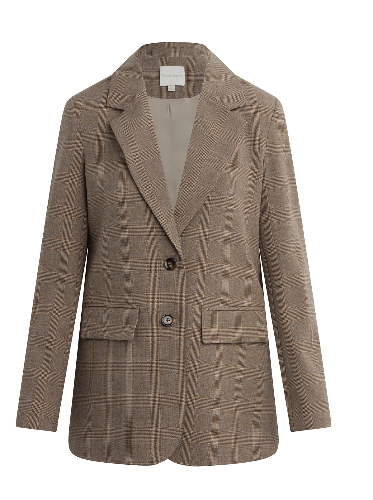 The Favorite Oversized Blazer in Java Plaid - Amor Lafayette