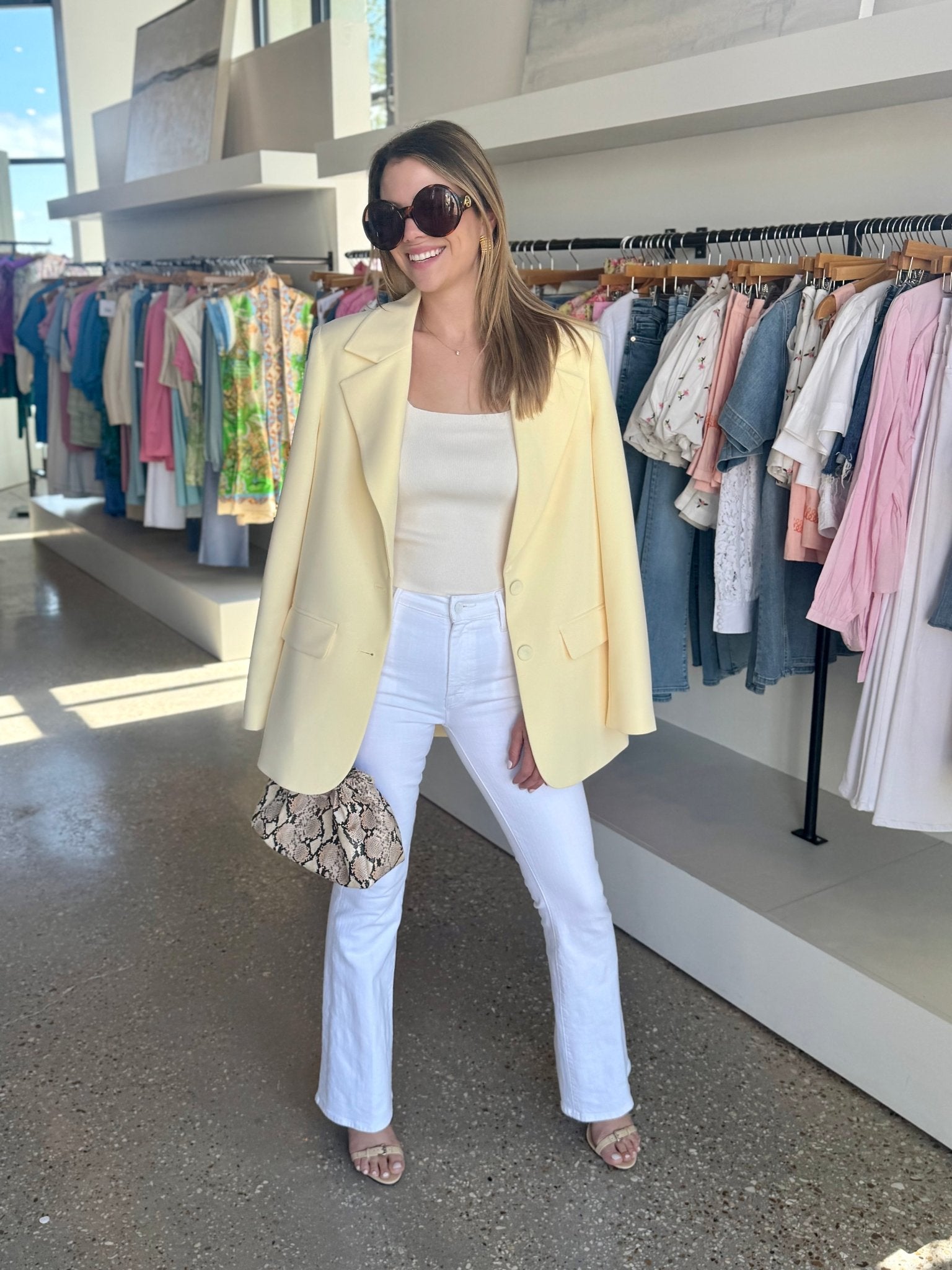 The Favorite Oversized Blazer in Moonbeam - Amor Lafayette