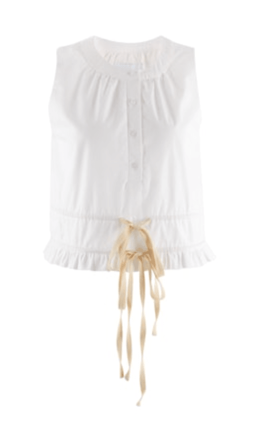 The Grace Shirt In White Cotton - Amor Lafayette