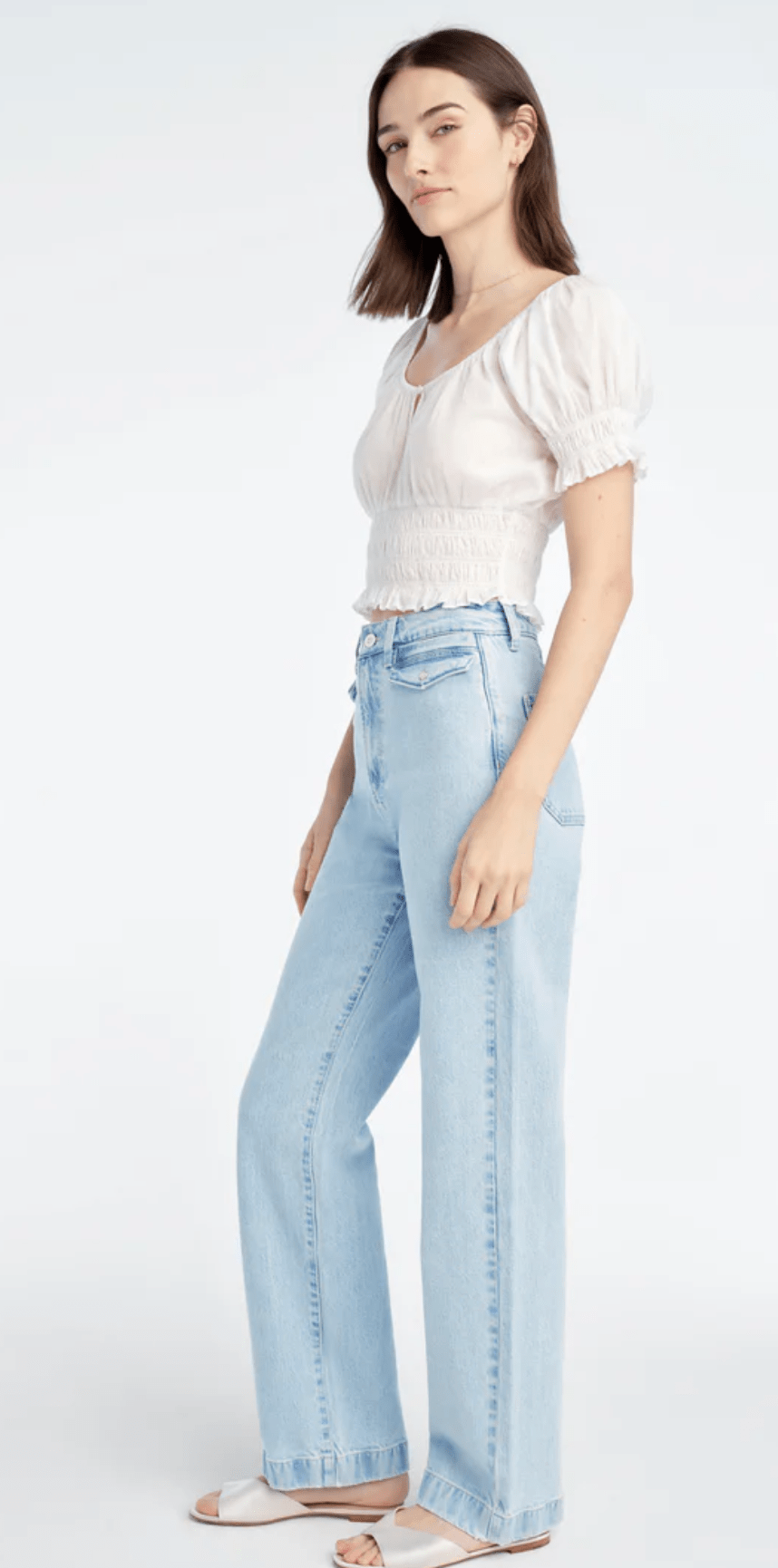 The Kelly High Rise Straight Trouser in Westwood - Amor Lafayette