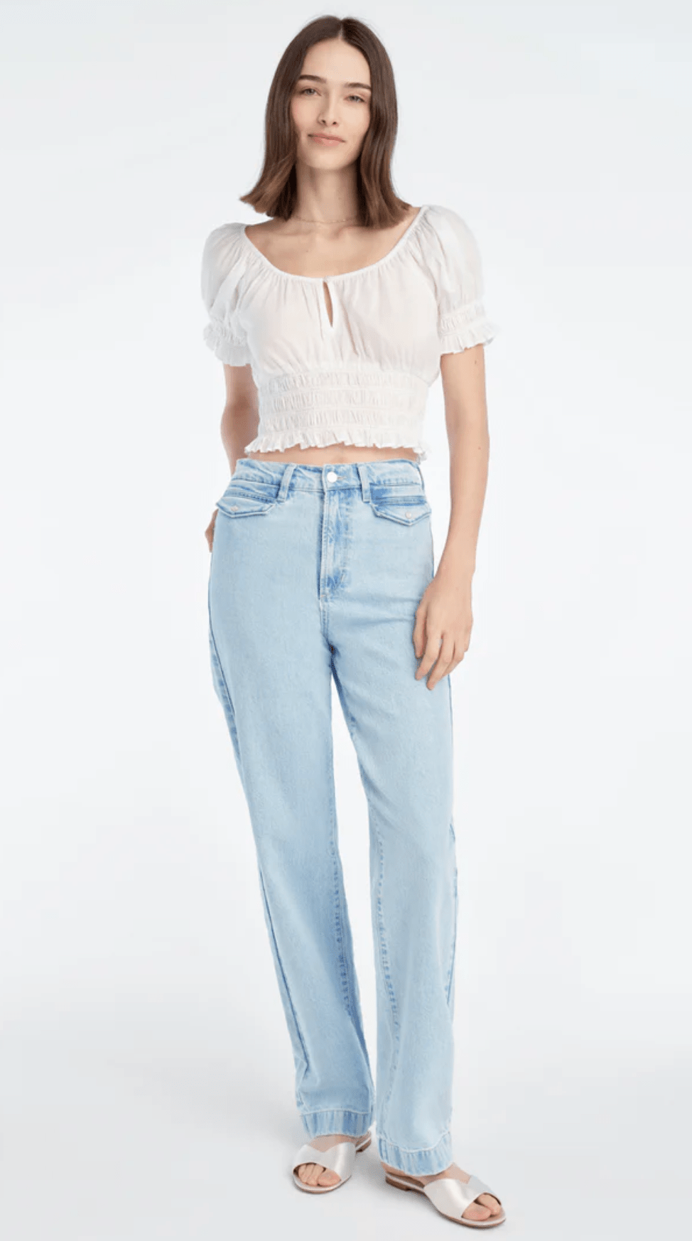 The Kelly High Rise Straight Trouser in Westwood - Amor Lafayette