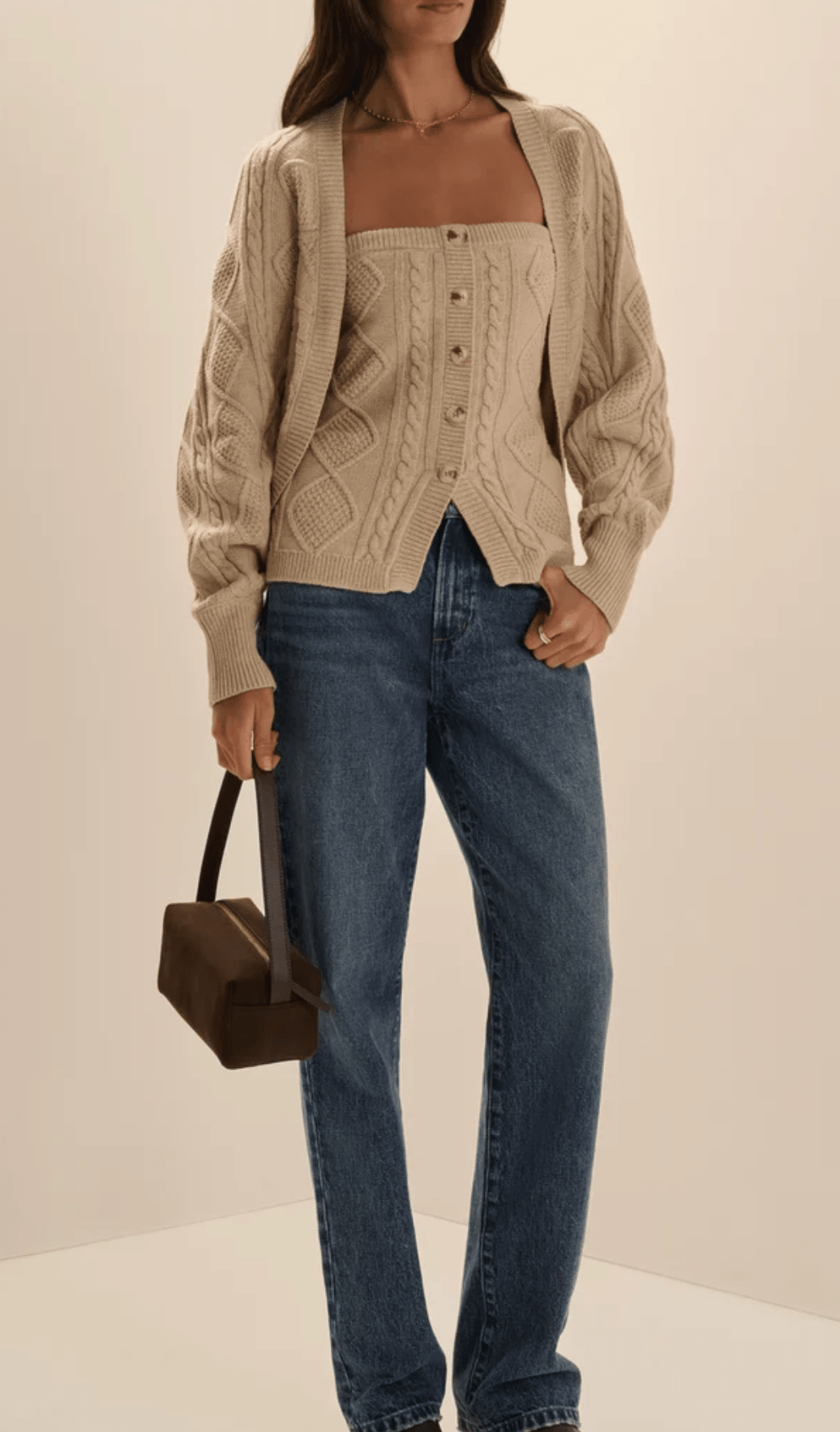 The Layla Shrug in Cream - Amor Lafayette