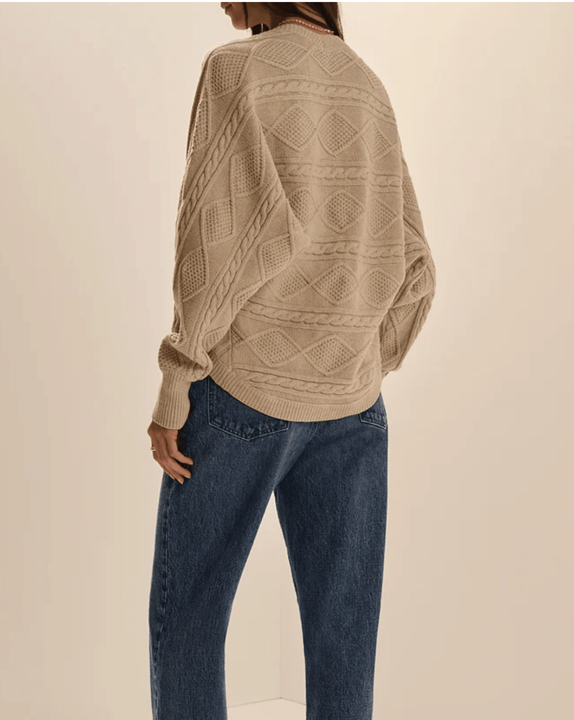 The Layla Shrug in Cream - Amor Lafayette