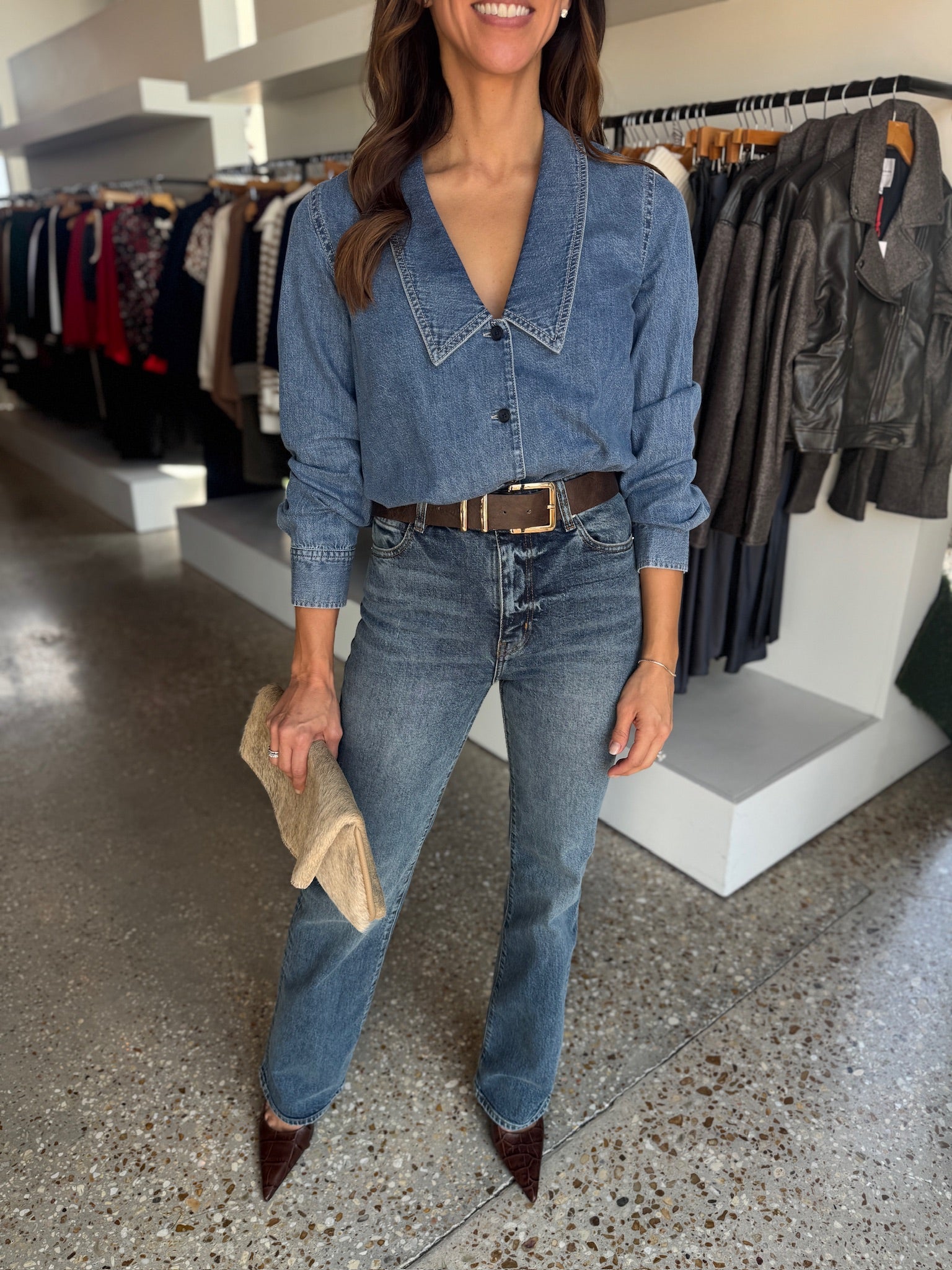 The Low Collar Shirt in Confessional - Amor Lafayette