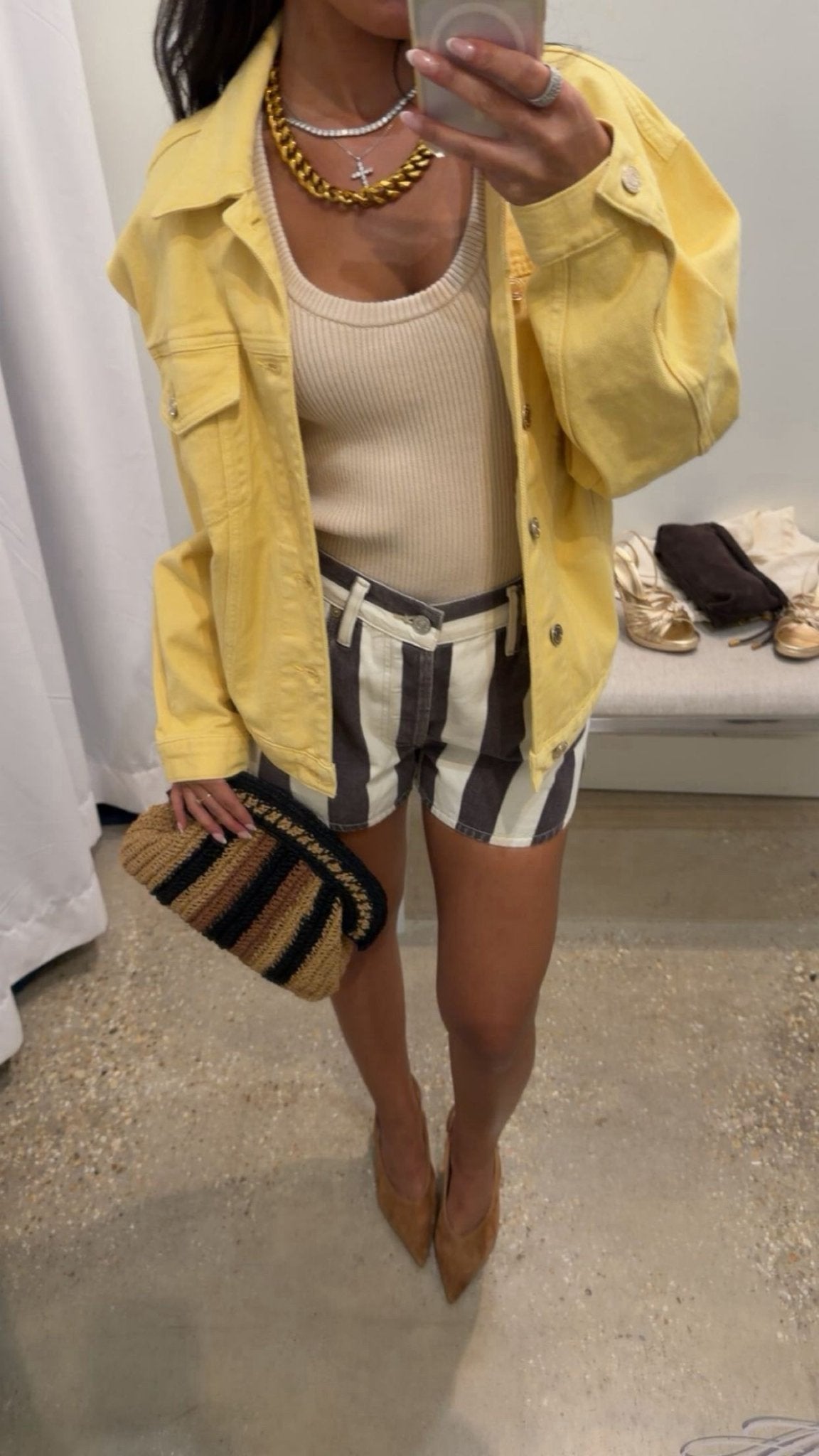 The Otto Boyfriend Jacket in Golden - Amor Lafayette