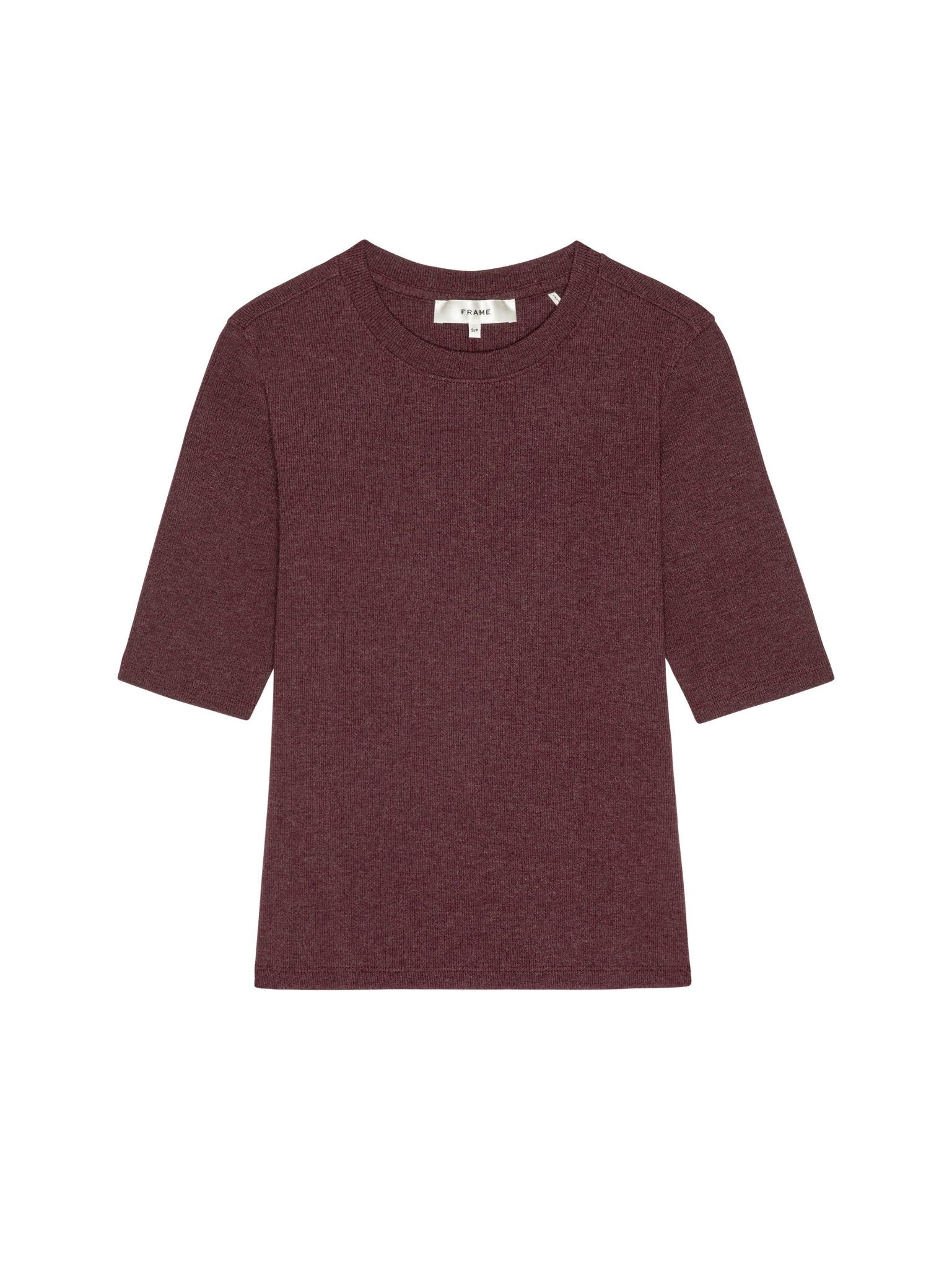 THE RIB Currant Heather CREW TEE - Amor Lafayette