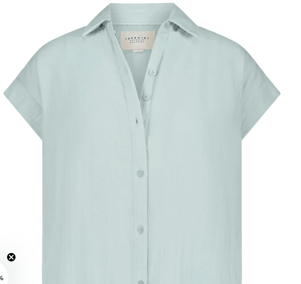 The SS Boyfriend Shirt in Cotton Sky Blue - Amor Lafayette