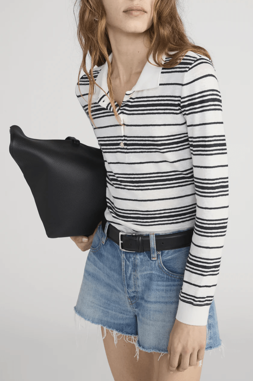 The Striped White Multi Polo - Amor Lafayette
