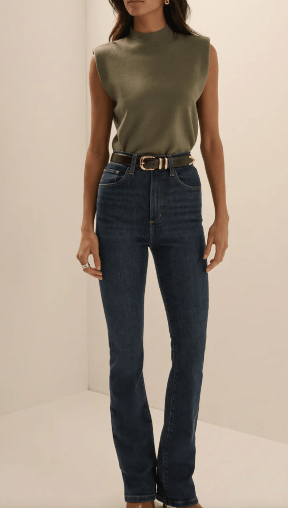 The Whitney Top in Army - Amor Lafayette