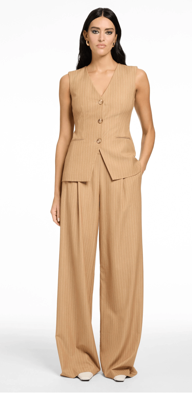 Tibbie Three - Button Cutaway Vest - Amor Lafayette