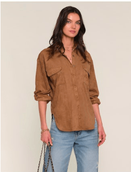 Toffee Maya Shacket - Amor Lafayette