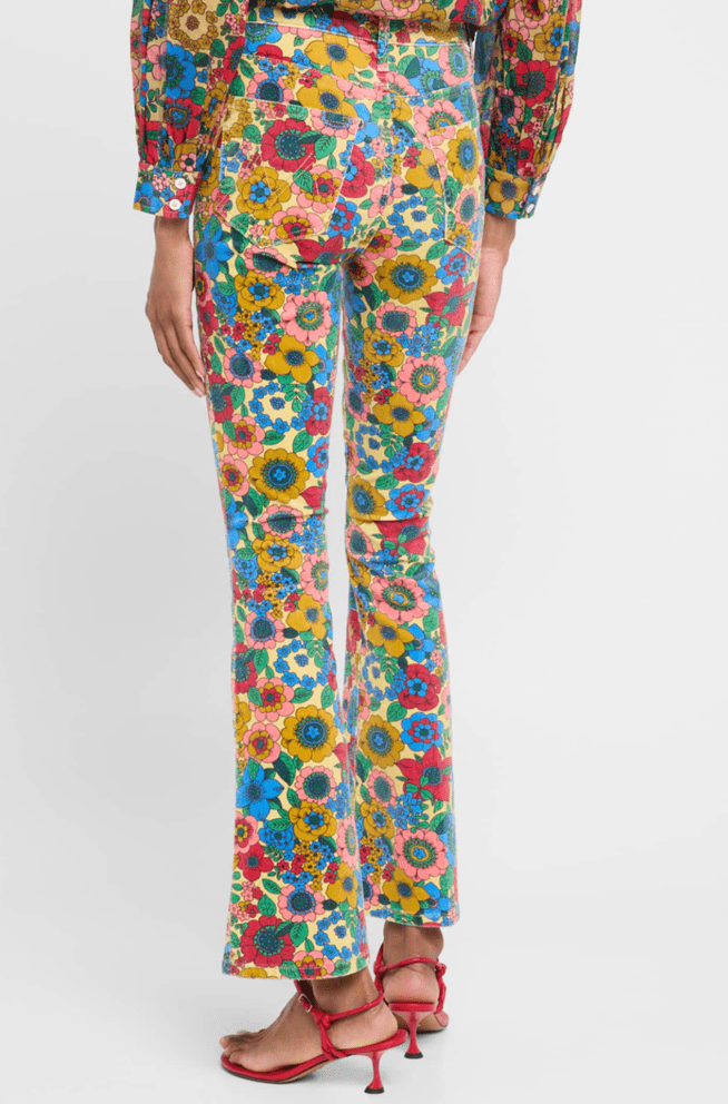 Track and Flower Fields High Waisted Weekender - Amor Lafayette