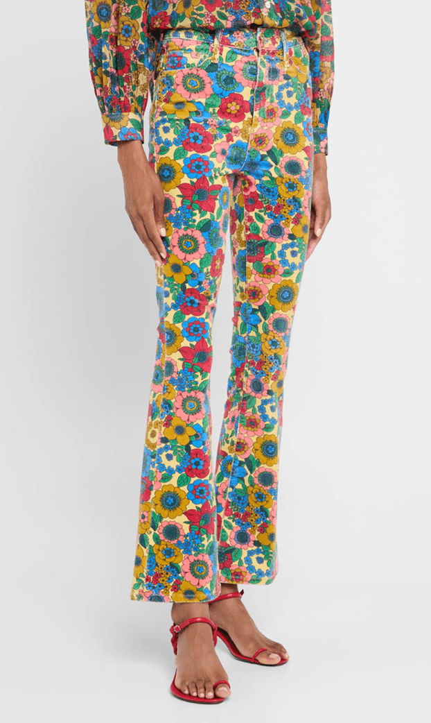 Track and Flower Fields High Waisted Weekender - Amor Lafayette