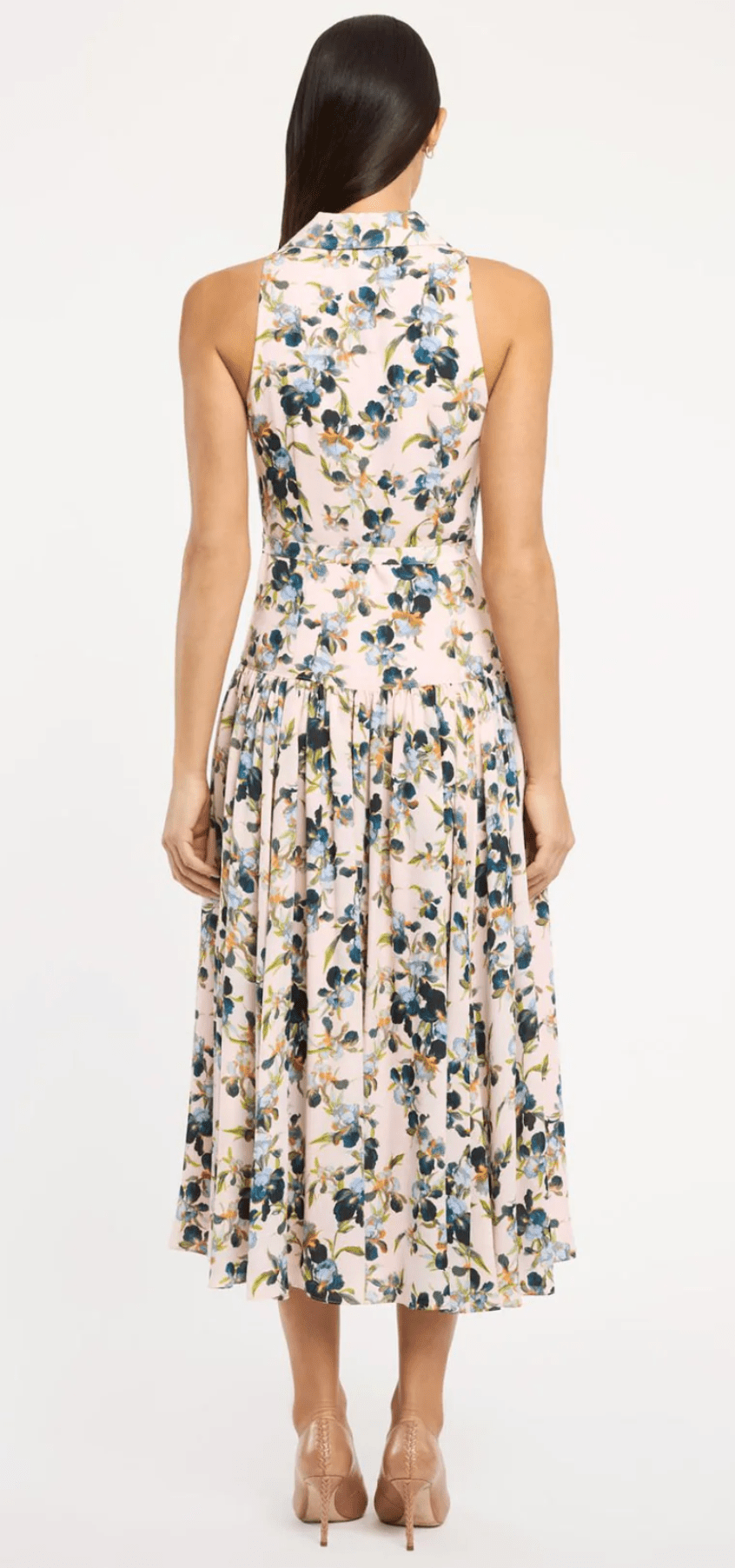 Trailing iris sarai dress In Rosy Cloud Multi - Amor Lafayette