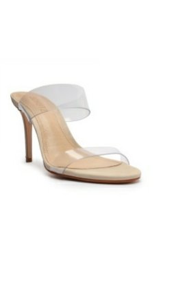 Transparent Ariella Heel - Amor Lafayette