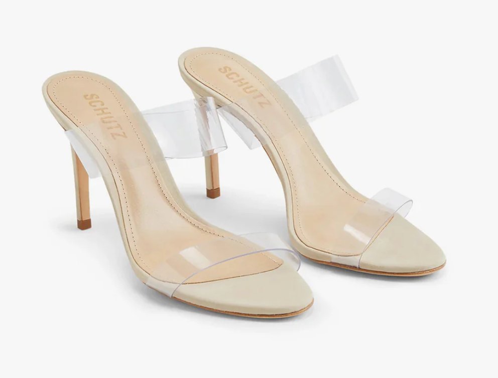 Transparent Ariella Heel - Amor Lafayette