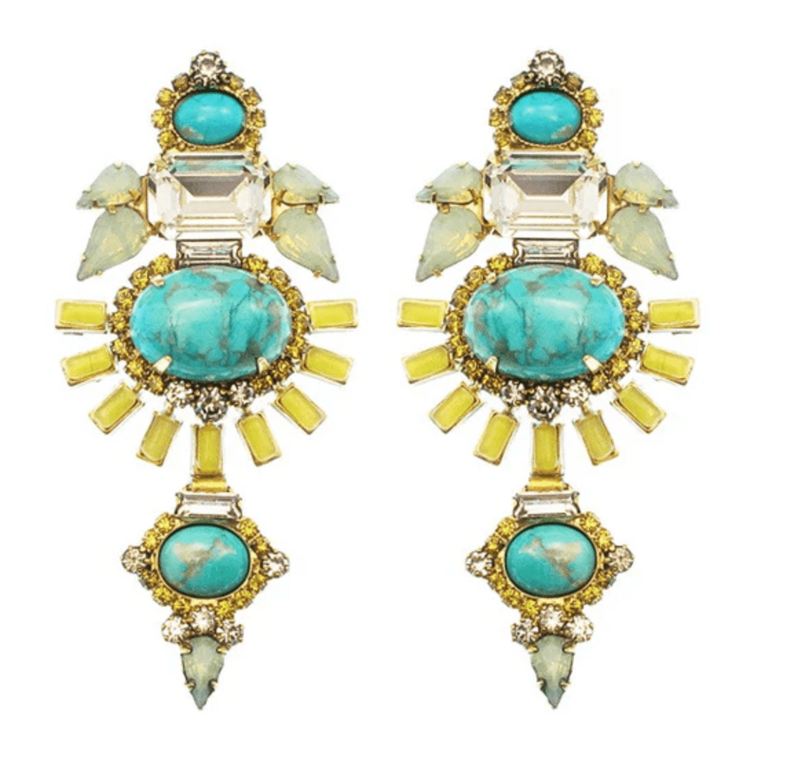 Turquoise Henning Earrings - Amor Lafayette