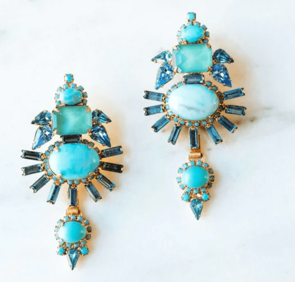 Turquoise Henning Earrings - Amor Lafayette