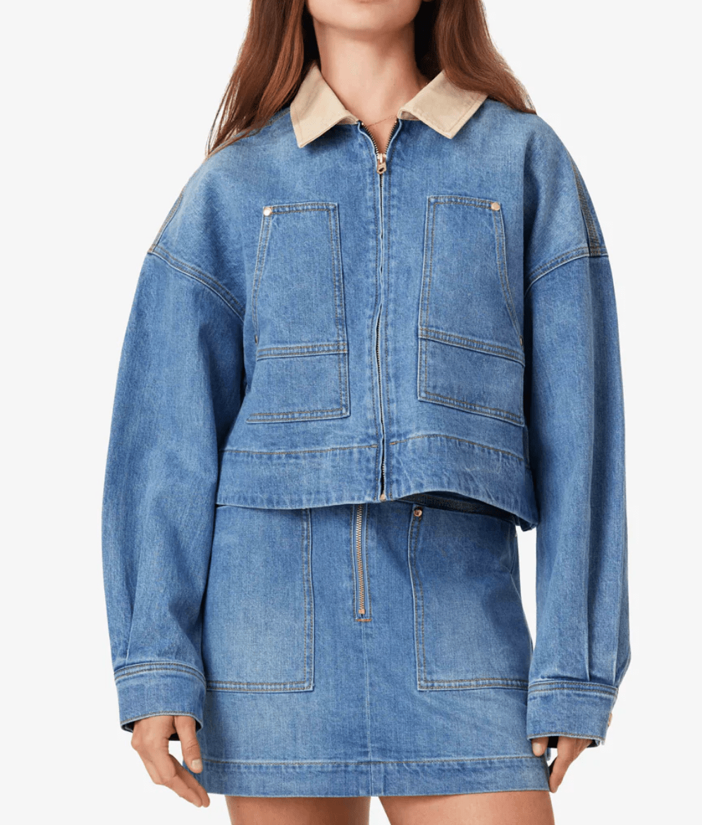 UTILITY DENIM JACKET - Amor Lafayette