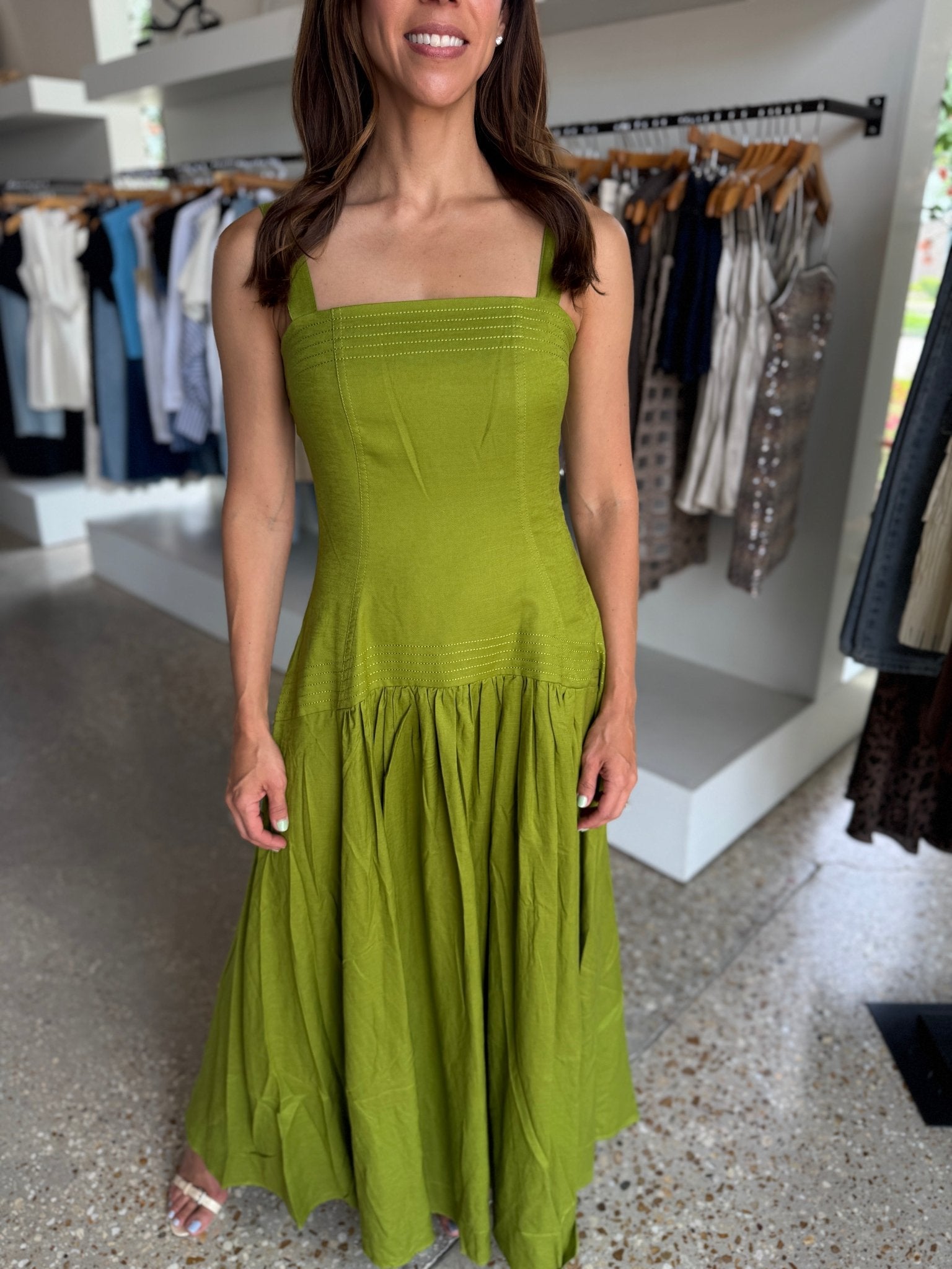 Verde Clare Dress - Amor Lafayette