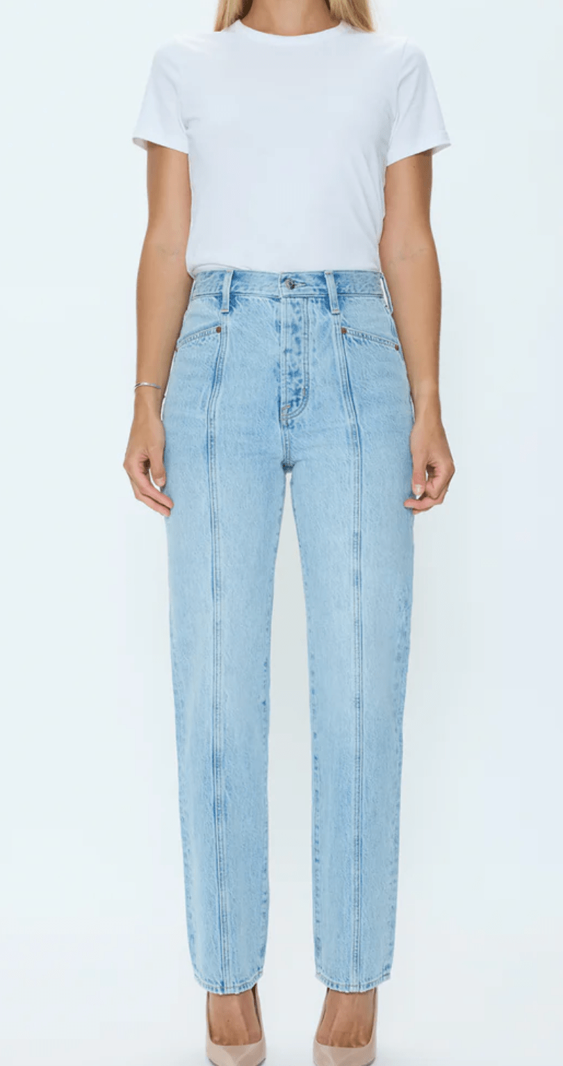 Vibes Cassie Super High Rise Straight Seemed - Amor Lafayette