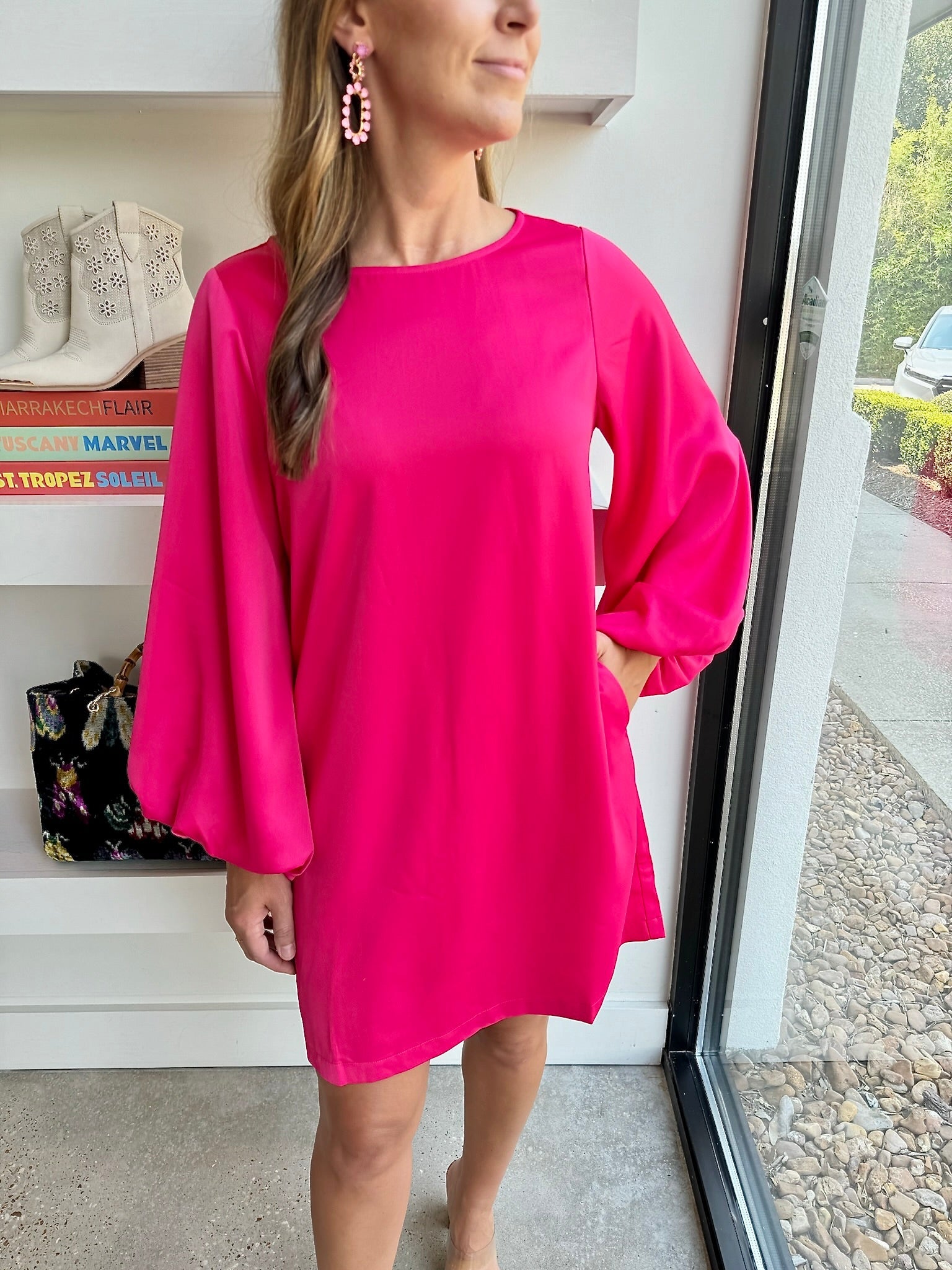 Vivacious Pink Cecily Dress - Amor Lafayette