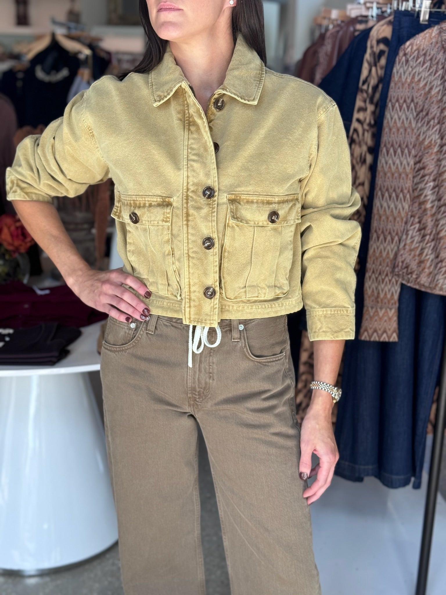 Warm Ochre Paloma Jacket - Amor Lafayette